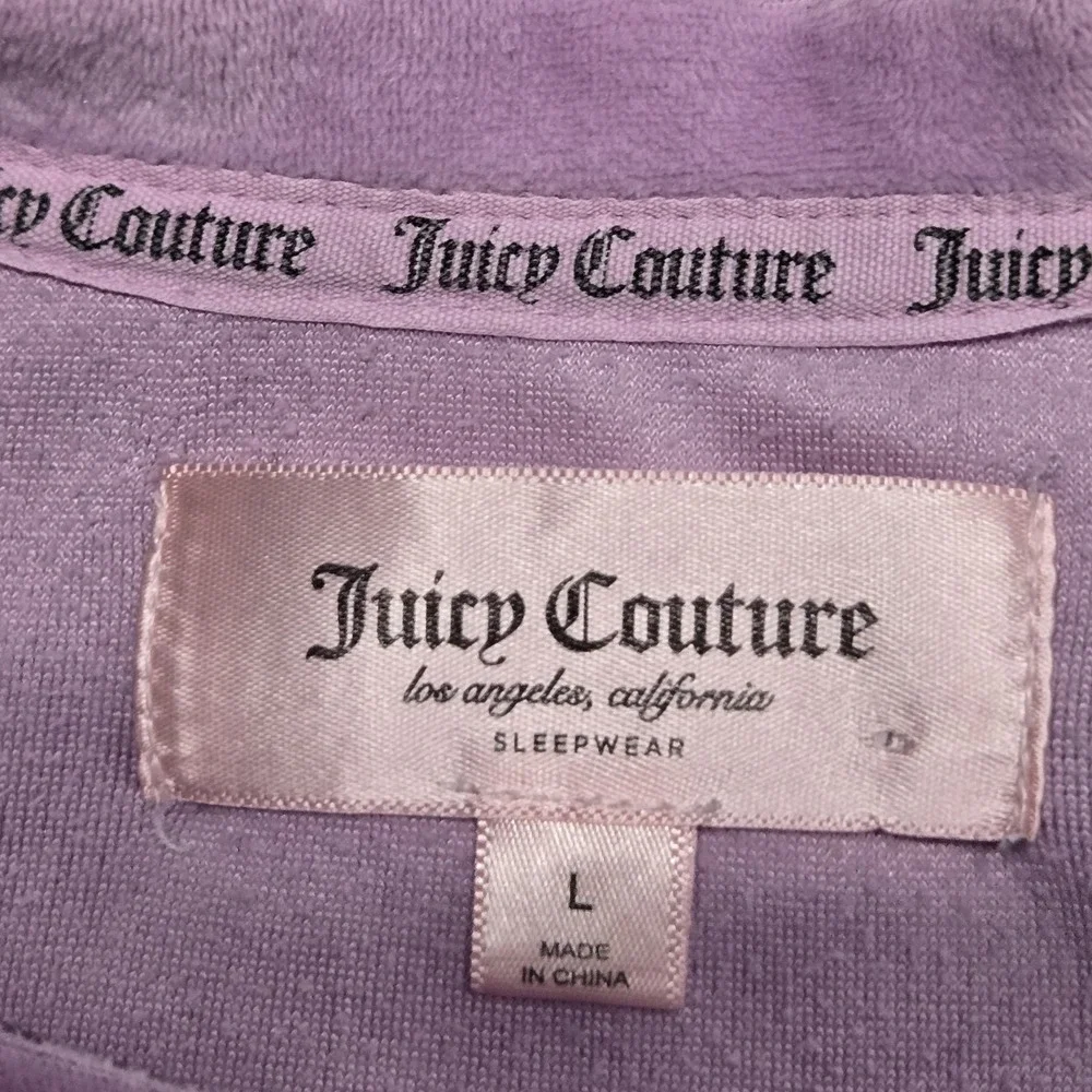 Juicy Couture Velour Women's Size Large Long Lilac Sleepwear Lounge Shirt‎